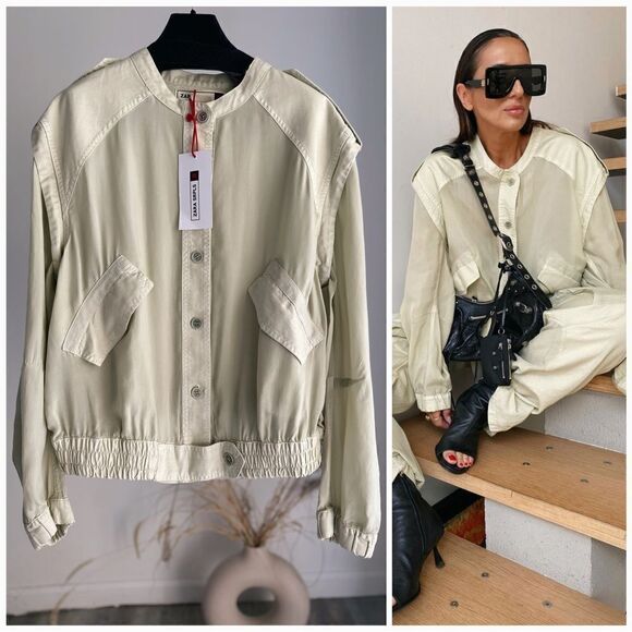 Zara Jackets & Blazers - Zara Bomber Limited Edition BMBR PTCHWRK 10
